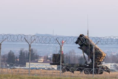 Patriot missilsystem stationerat i Polen.