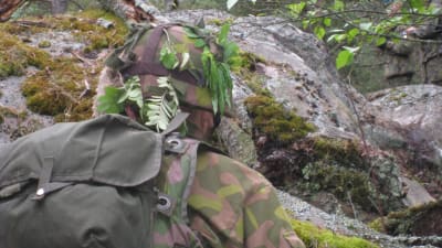 Soldat i krigsövning