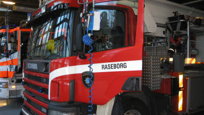 Brandbil i Raseborg