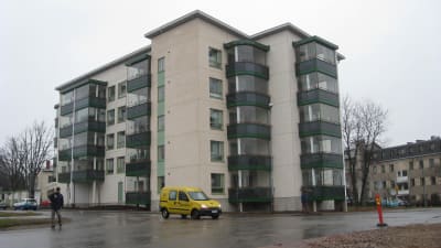 Korsningen Bangatan-Nils Grabbegatan i Karis.