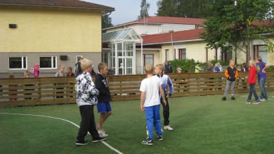 Spontanidrottsplatsen vid Kyrkfjärdens skola i Ingå.