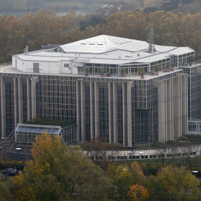 Interpols högkvarter i Lyon i Frankrike