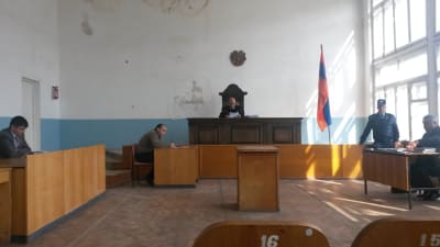 Domstolen i staden Gavar, Armenien