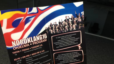 Broschyr för festivalen Nordklang 2016.