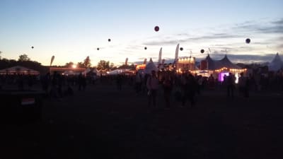 Ruisrock-området i skymningen.