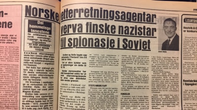 Den norska tidningen Ny Tid skrev år 1977 om Magnus Bratten som var spion i Finland på 1950-talet. 