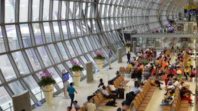 Bangkoks flygplats. 