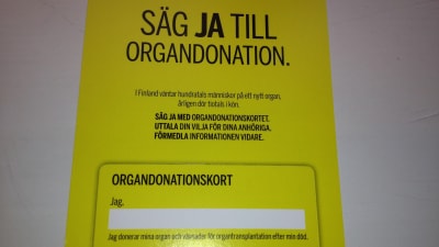 Organdonationskort