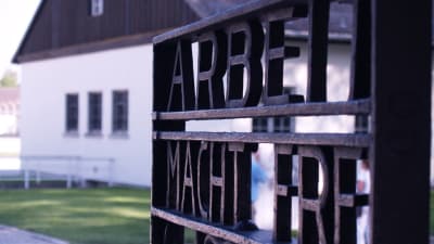 Koncentrationslägret KZ Dachau utanför München, Tyskland.
