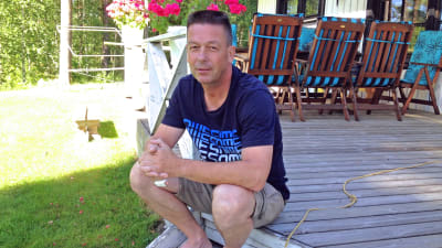 Stig-Johan Nyberg i Evitskog i Kyrkslätt.