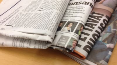 Bild av finländska dagstidningar.