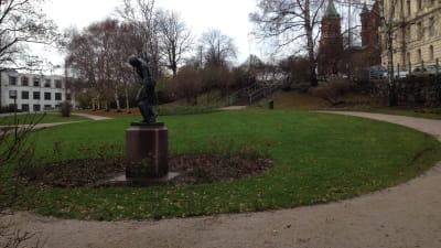 Tove Janssons park på Skatudden i Helsingfors.