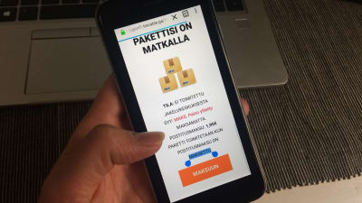 Huijausviesti puhelimessa