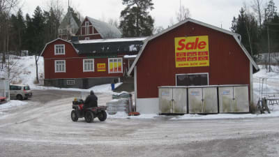 En liten butik i Ingå skärgård.
