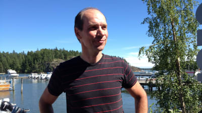 Ralf Wadenström i hamne på det annekterade området.