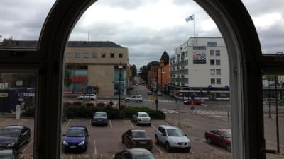 Utsikt över Krämaretorget i Borgå
