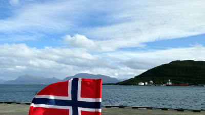Norgeas flagga.