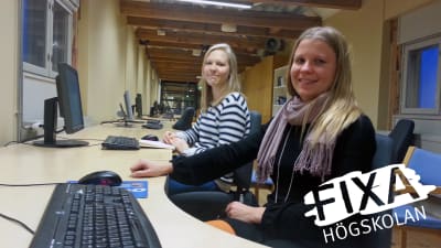 Johanna Myllymäki och Johanna Simonen studerar vid ÅA:s pedagogiska fakultet