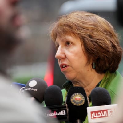 EU:s utrikesrepresentant Catherine Ashton i Bryssel 11.03.13