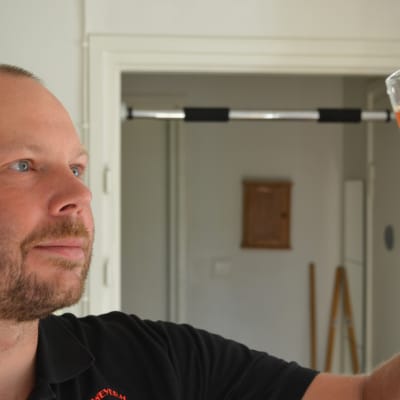 André Brunnsberg har ölbryggning som hobby.