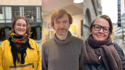 Veera Nevalainen, Freddi Waselius och Andrea Svanbäck
