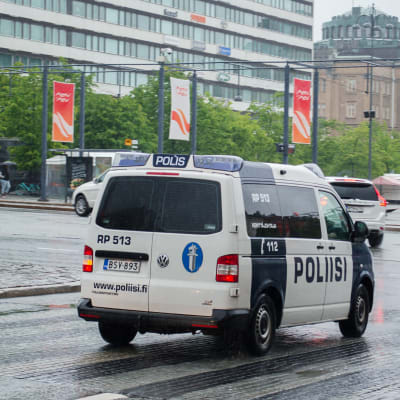 Polisbil i Vasa.