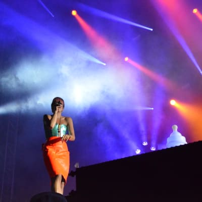 Lily Allen på Ruisrock 2014.