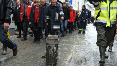 Förbundskansler Angela Merkel besökte Passau på tisdagen