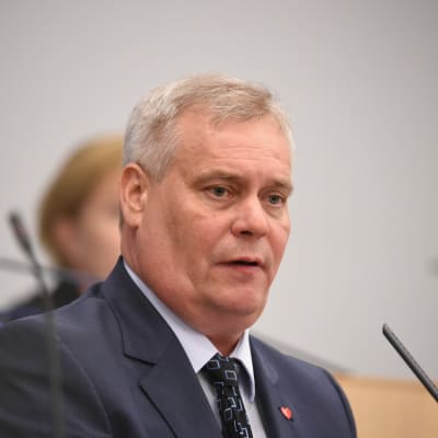 Antti Rinne i riksdagen den 1 juli 2016