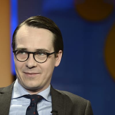 Carl Haglund (SFP) vid Yles partiledardebatt inför riksdagsvalet 2015.