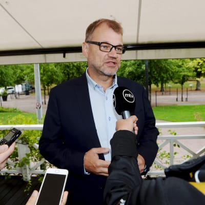 Statsminister Juha Sipilä (C) i Helsingfors den 12 augusti 2018