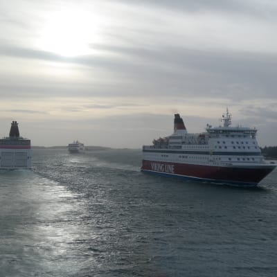 Passagerarfartyg utanför Mariehamn