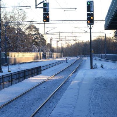 Räls i snö