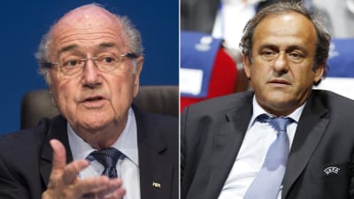 Sepp Blatter och Michel Platini