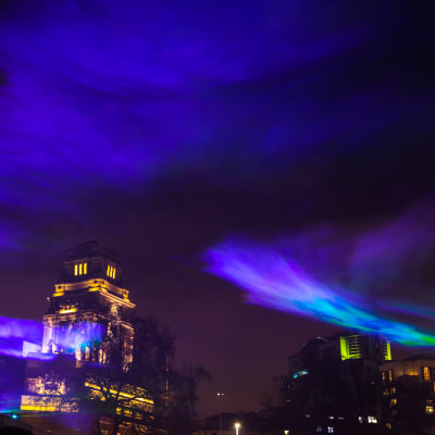 Sveitsiläisen Dan Acherin Borealis-teos Lontoossa vuonna 2019.