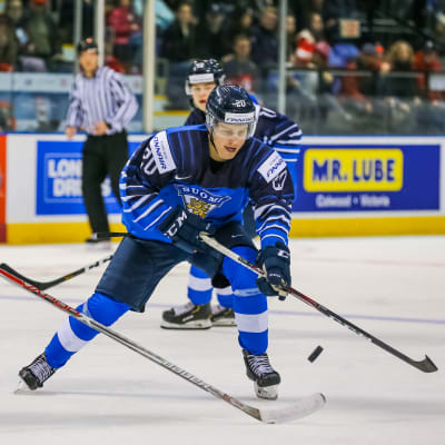 Eeli Tolvanen ligger på 0+0 efter två matcher i årets JVM.