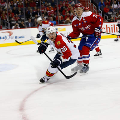 Jussi Jokien i Florida Panthers och John Carlson i Washington Capitals.