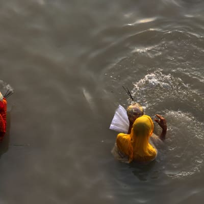 Floden Ganges i Indien