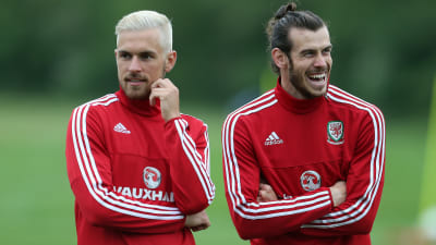 Aaron Ramsey och Gareth Bale.