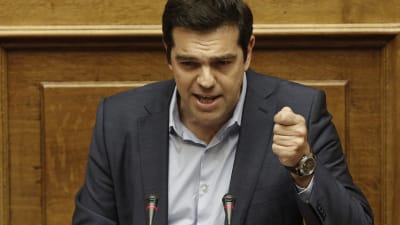 Greklands premiärminister Alexis Tsipras i Aten den 22 juli 2015.