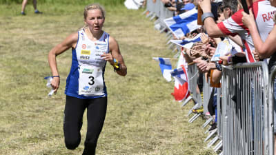 Marika Teini undre en världscupdeltävling i Vichtis 2019.