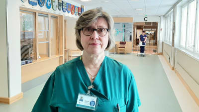 Agnete Dunderfelt på Raseborgs sjukhus.