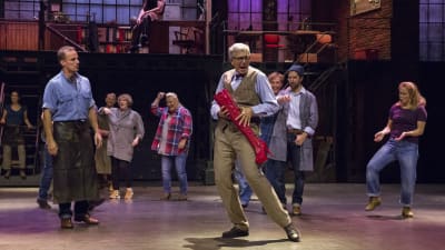 Foto från Kinky Boots på Helsingfors stadsteater.