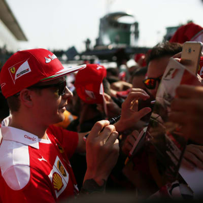 Kimi Räikkönen är populär vid Monza-banan.