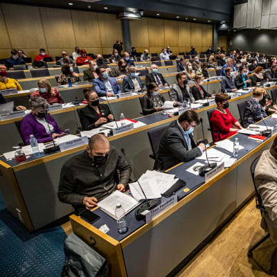 Första fullmäktigemötet i Egentliga Finlands välfärdsområde den 2.3.2022 i Åbo.