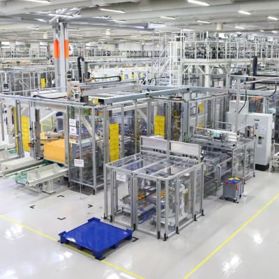 Valvet Automotives batterifabrik i Salo. 