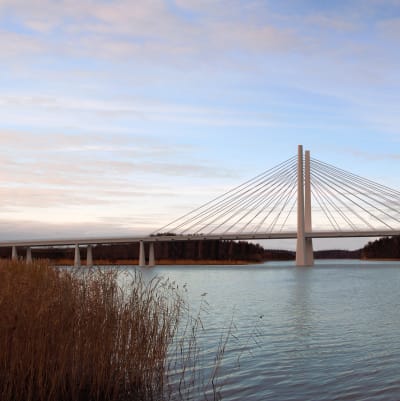 Skiss, nya Rävsundsbron.
