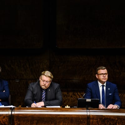 Joonas Könttä, Kimmo Kiljunen, Jari Ronkainen och Petteri Orpo.