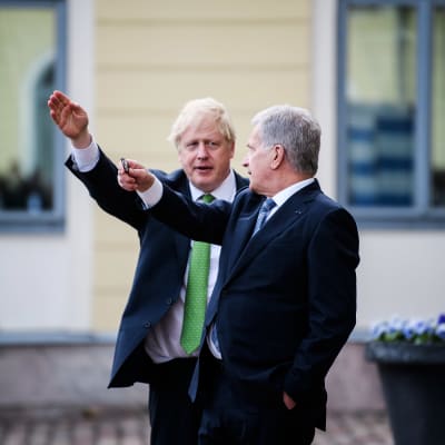 Britannian pääministeri Boris Johnson vieraili 11. toukokuuta Helsingissä tapaamassa Sauli Niinistön.