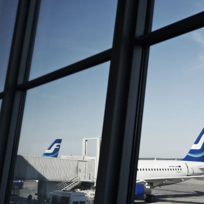 Finnairs flygplan på Helsingfors-Vanda flygplats
